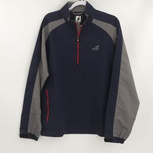 FootJoy 1/2 Half Zip Windbreaker Golf Jacket‎ Blue Gray Men's Medium M
